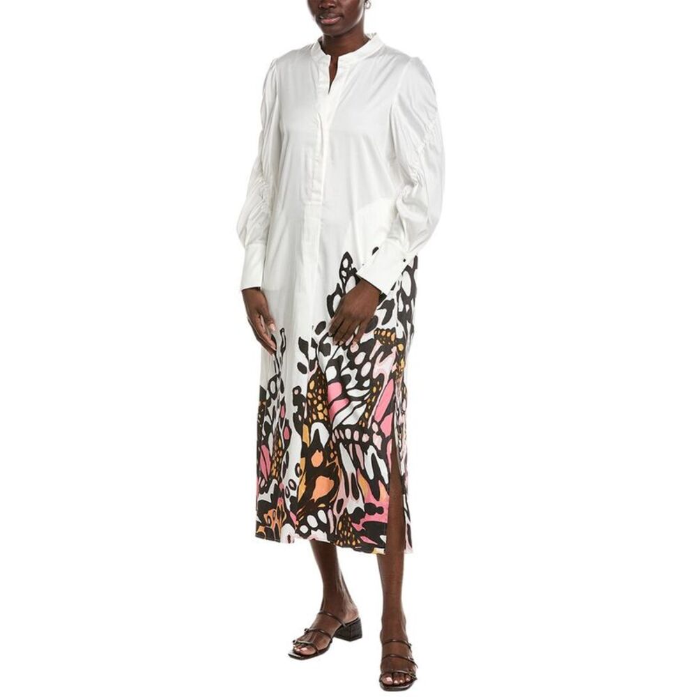 Marc Cain Womens Printed Dress, White